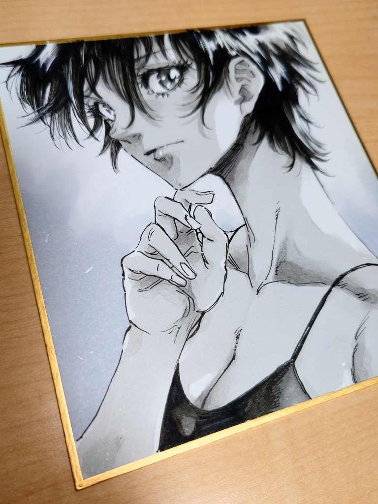 オリジナルイラスト 小色紙