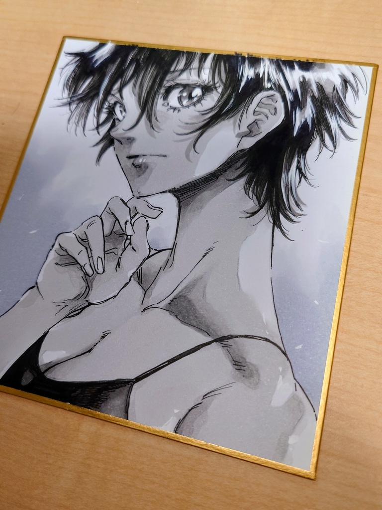 オリジナルイラスト 小色紙