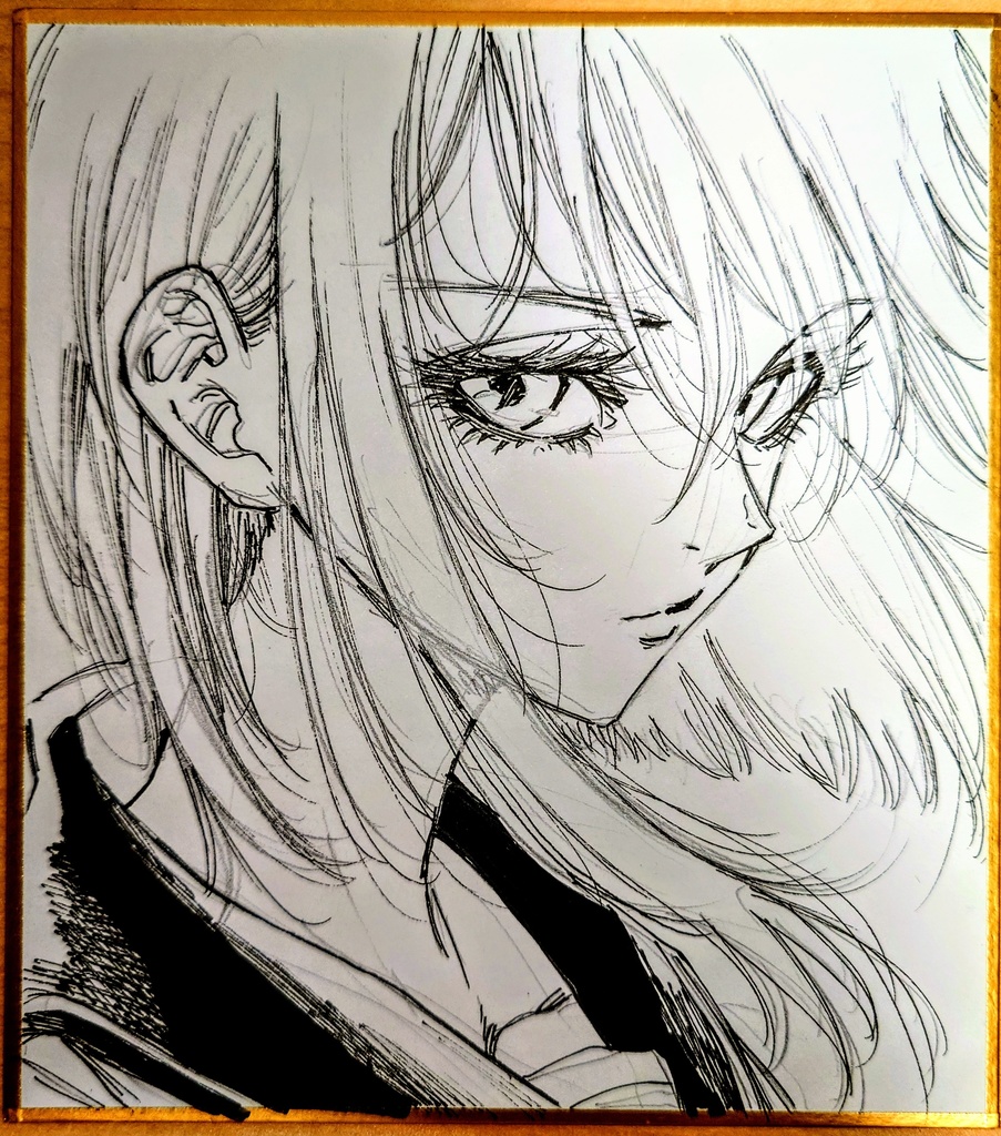 オリジナルイラスト 小色紙