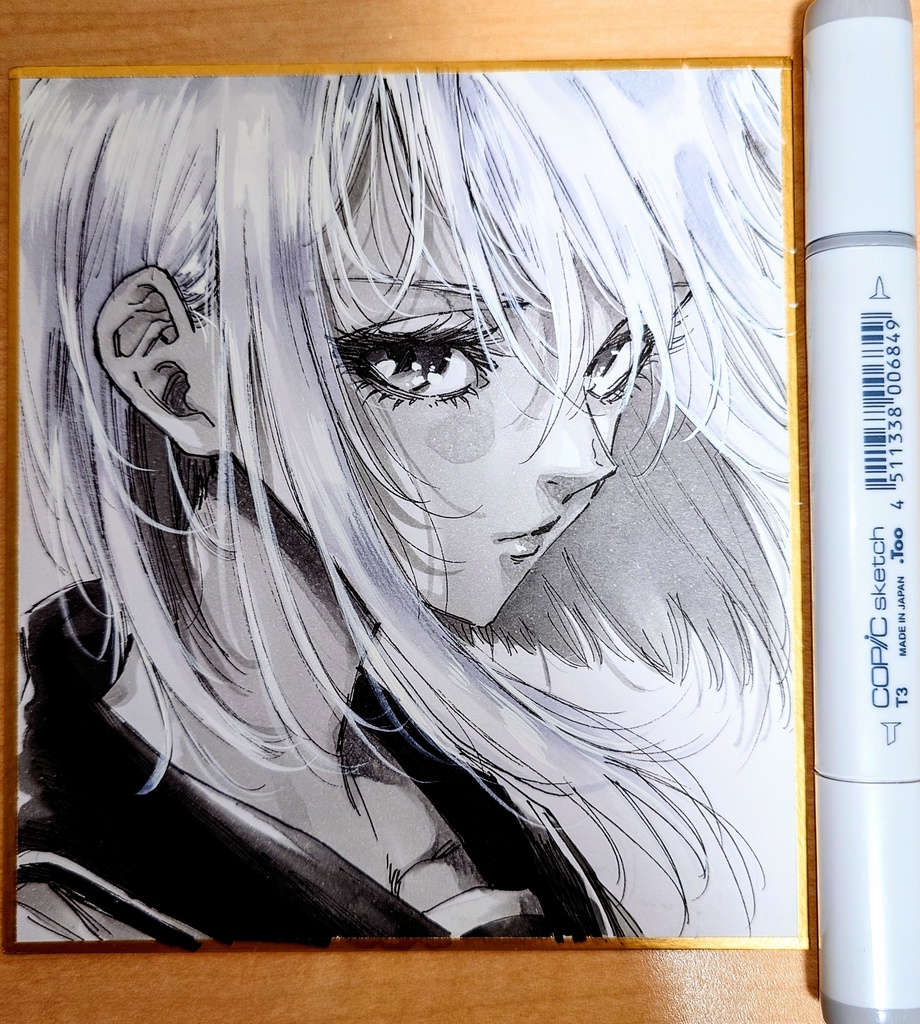 オリジナルイラスト 小色紙