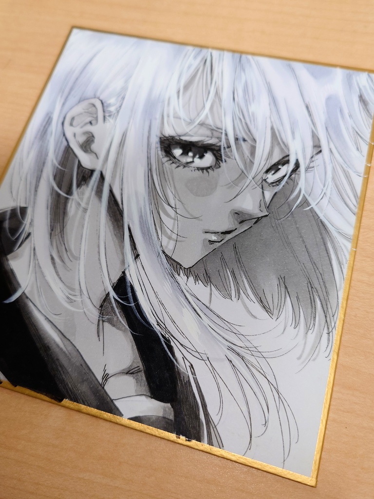 オリジナルイラスト 小色紙