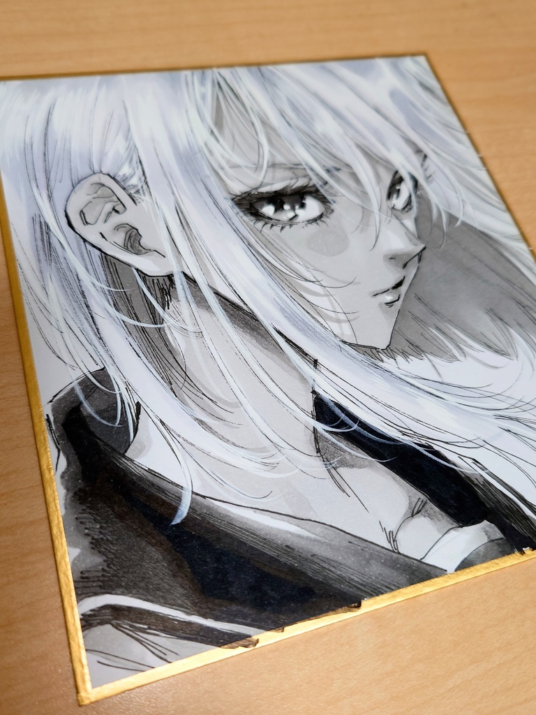 オリジナルイラスト 小色紙