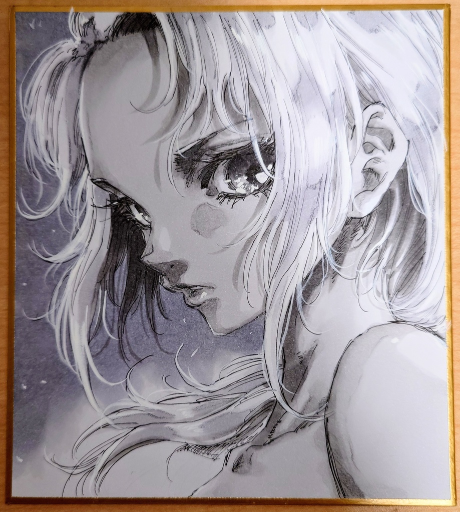 オリジナルイラスト 小色紙