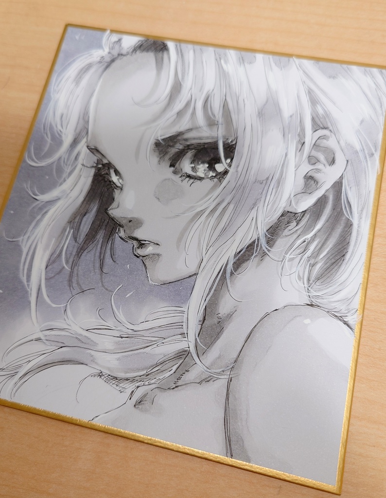 オリジナルイラスト 小色紙