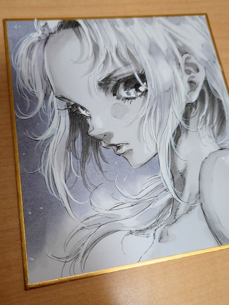 オリジナルイラスト 小色紙