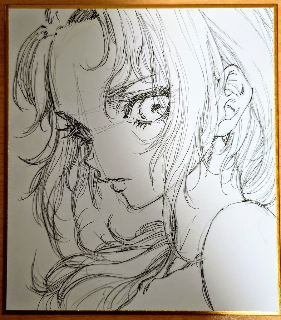 オリジナルイラスト 小色紙