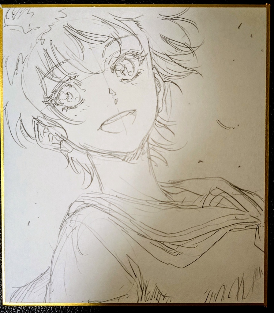 オリジナルイラスト 小色紙 (おまけ付き)