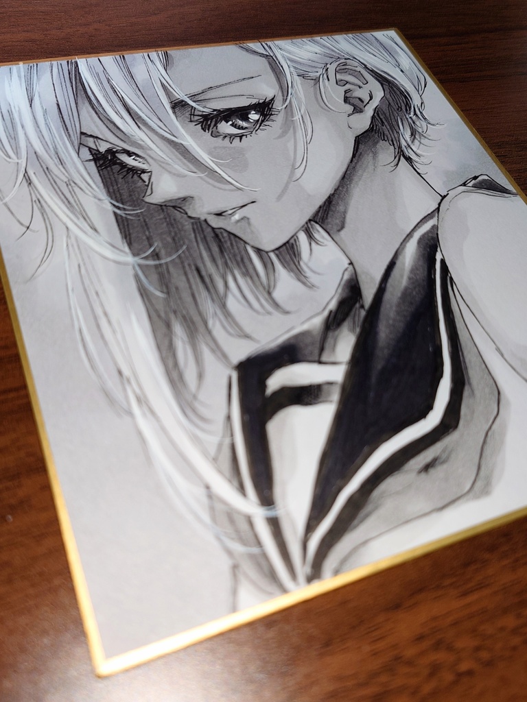 オリジナルイラスト 小色紙