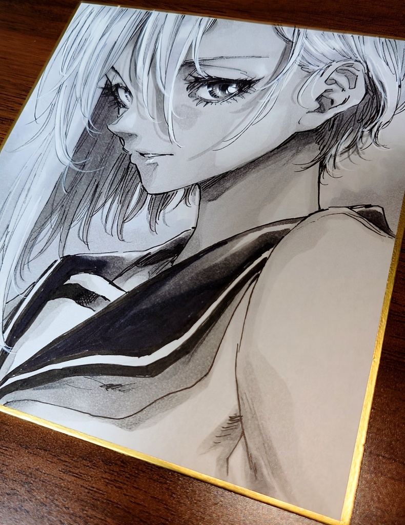 オリジナルイラスト 小色紙