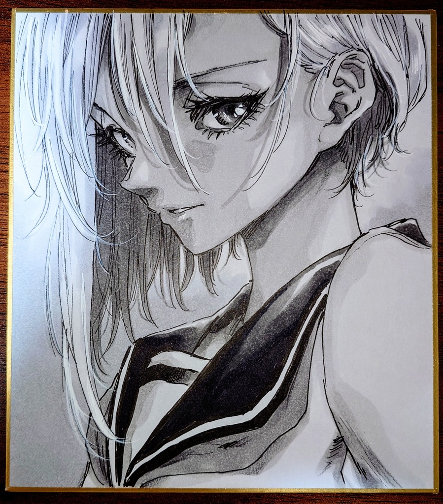 オリジナルイラスト 小色紙
