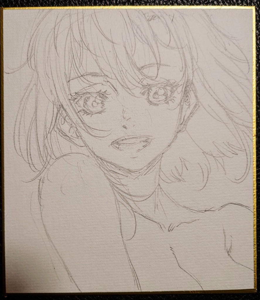 オリジナルイラスト 小色紙