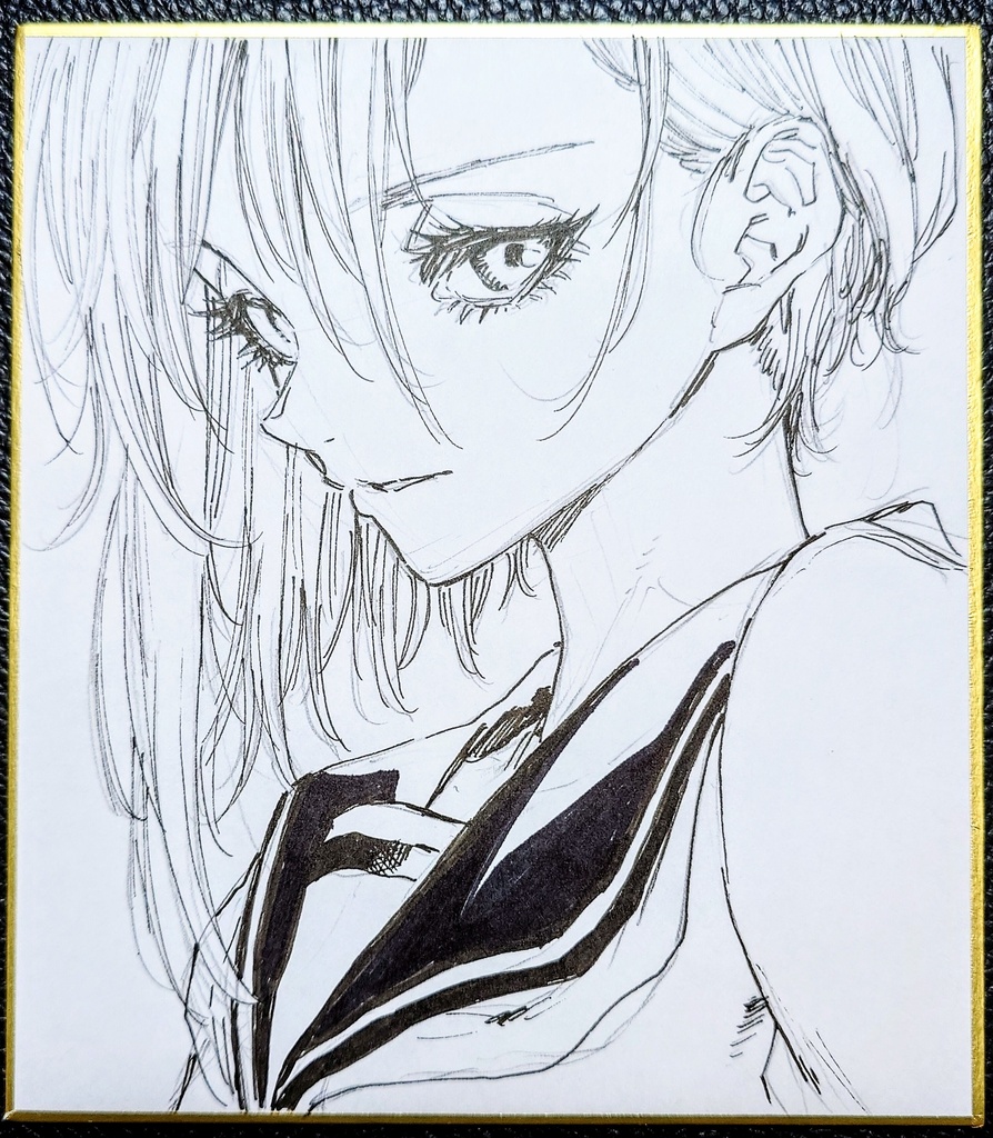 オリジナルイラスト 小色紙