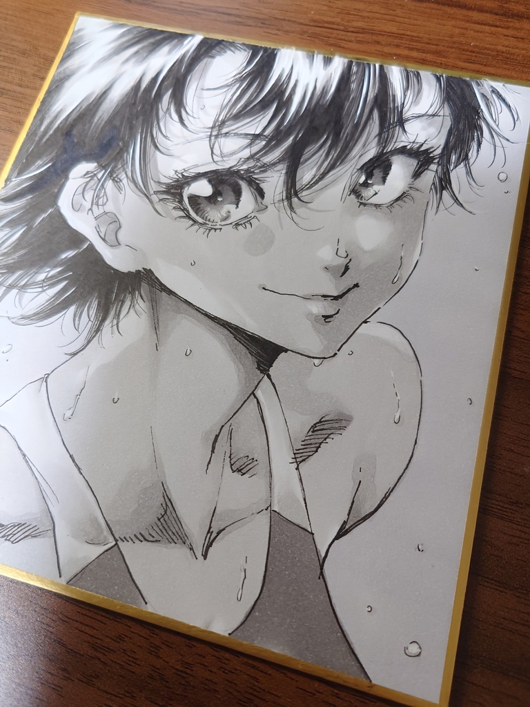 オリジナルイラスト 小色紙