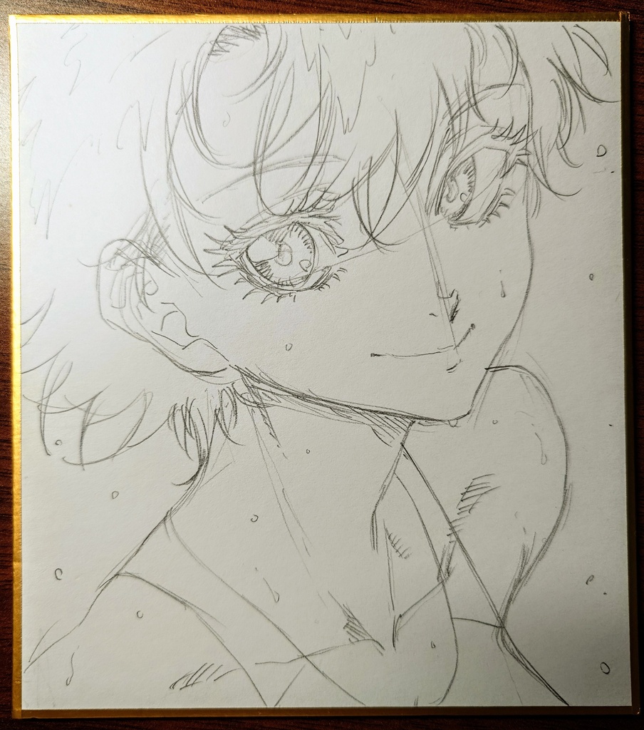 オリジナルイラスト 小色紙