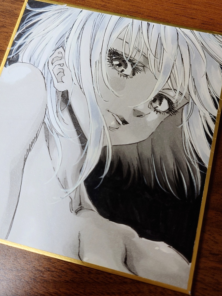 オリジナルイラスト 小色紙