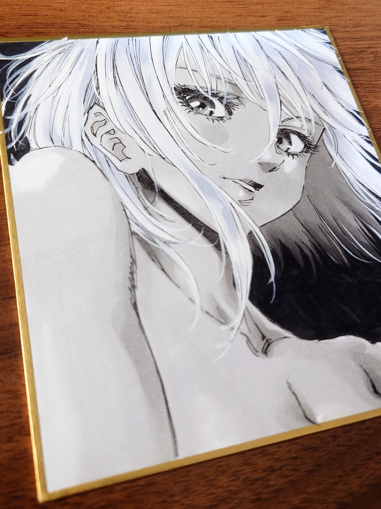 オリジナルイラスト 小色紙