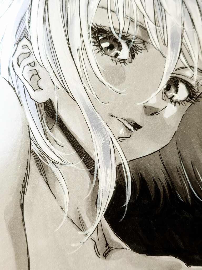 オリジナルイラスト 小色紙
