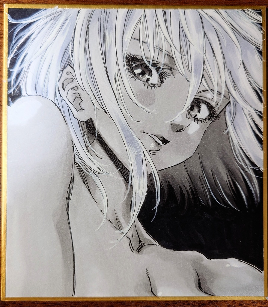 オリジナルイラスト 小色紙