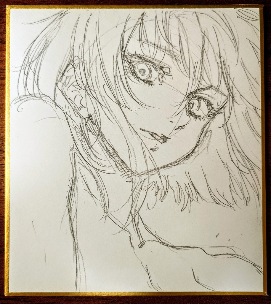 オリジナルイラスト 小色紙