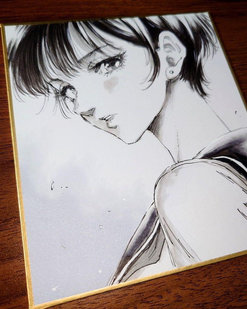オリジナルイラスト 小色紙