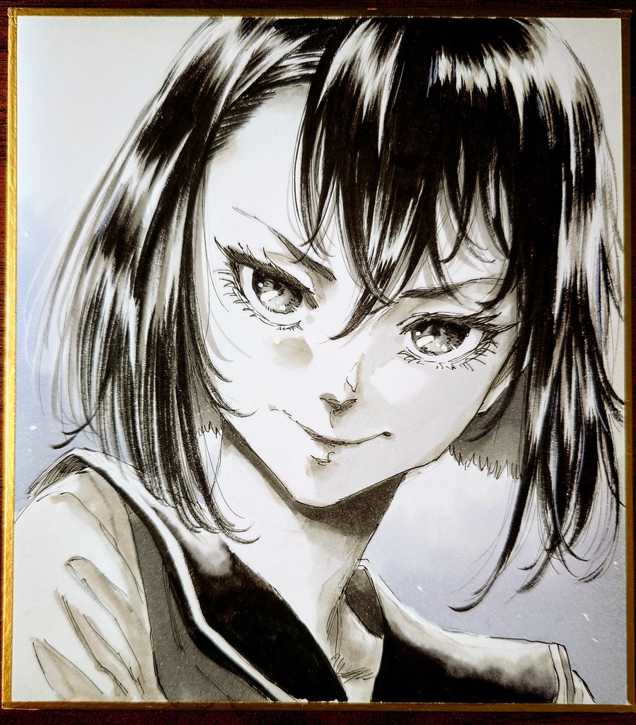 オリジナルイラスト 小色紙