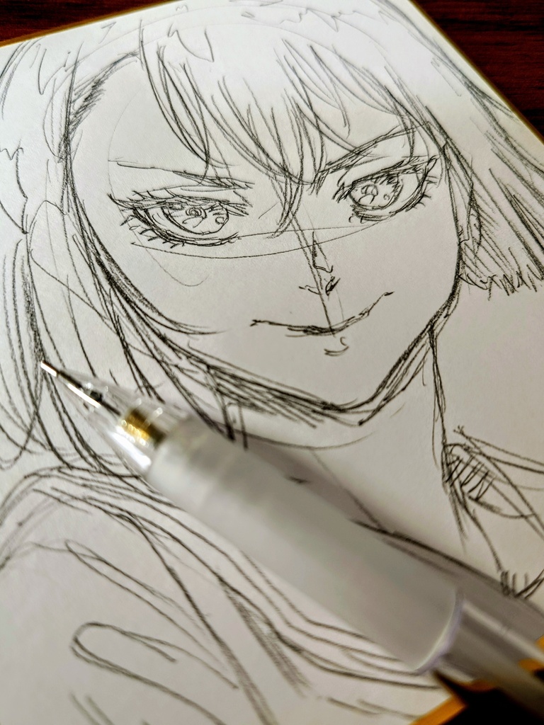 オリジナルイラスト 小色紙