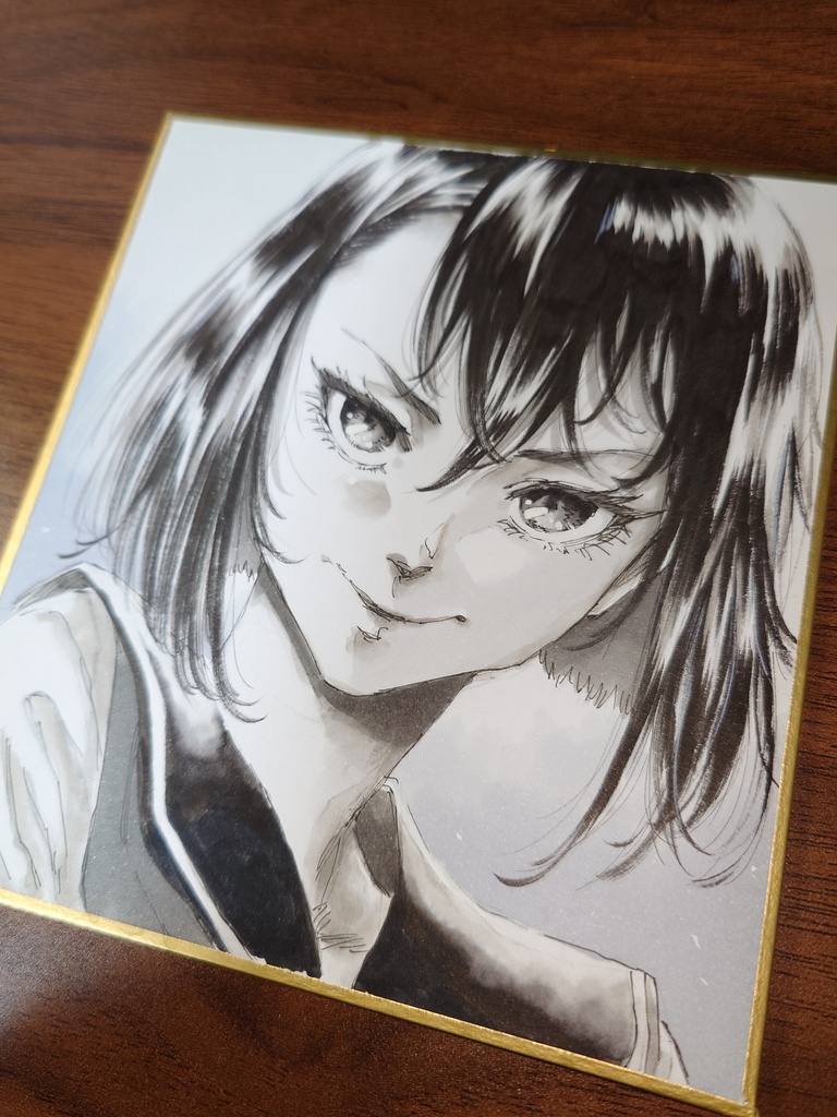 オリジナルイラスト 小色紙