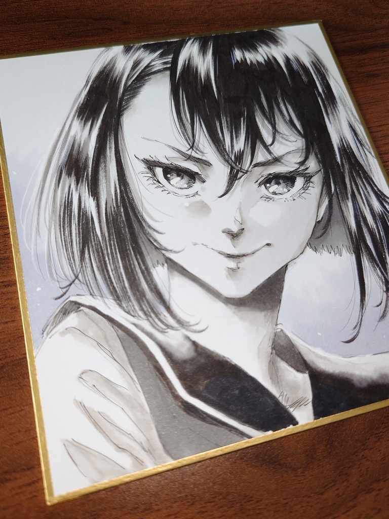 オリジナルイラスト 小色紙