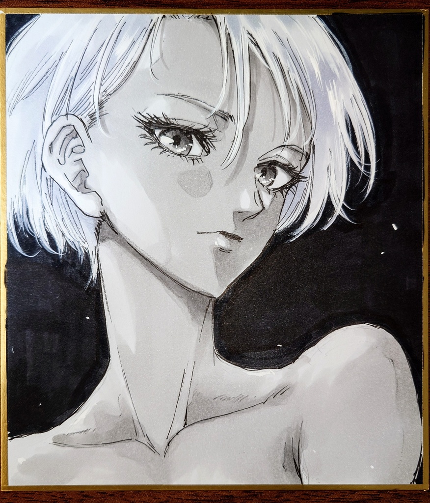 オリジナルイラスト 小色紙