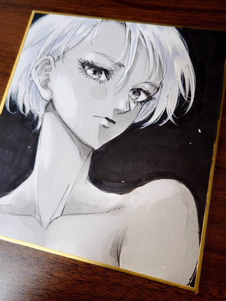 オリジナルイラスト 小色紙