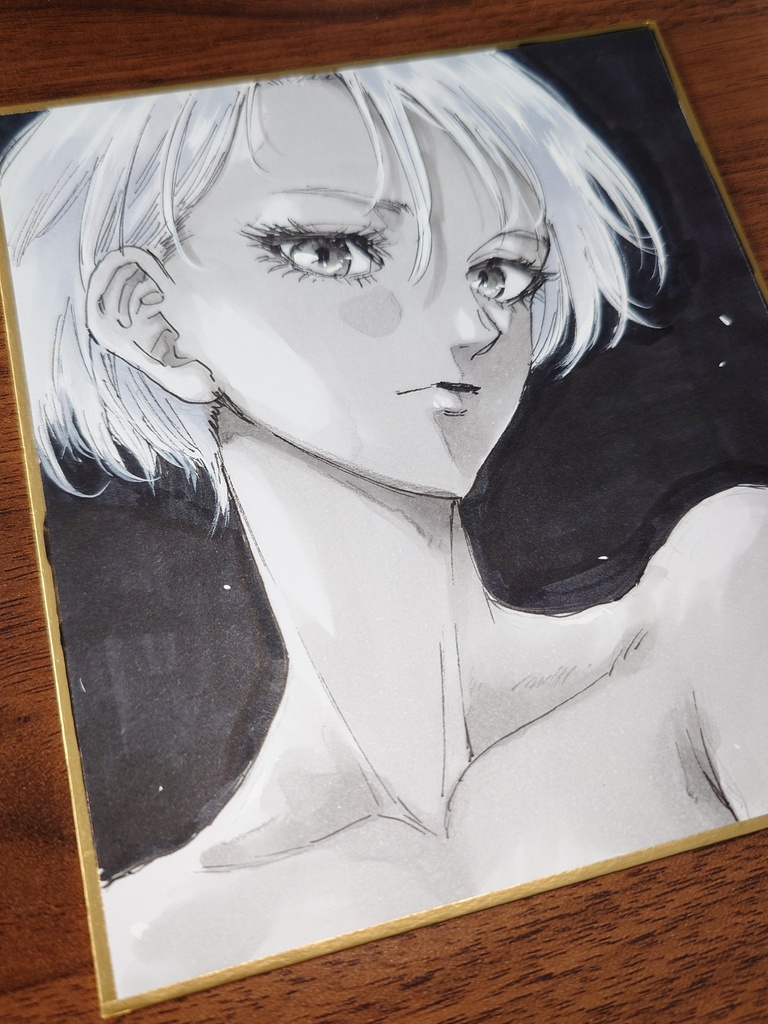 オリジナルイラスト 小色紙