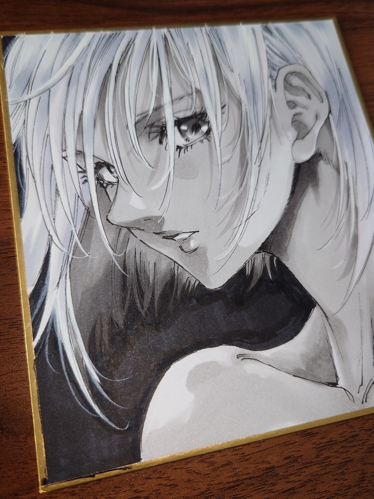 オリジナルイラスト 小色紙