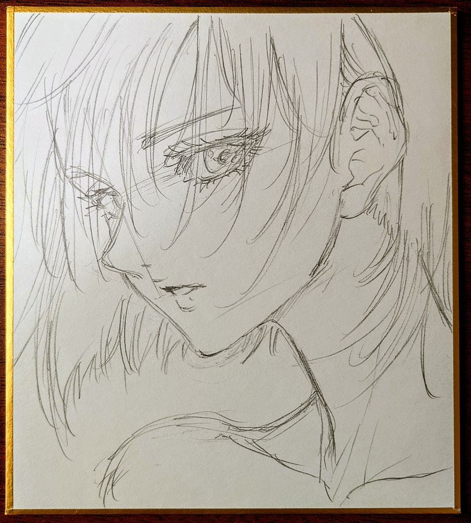 オリジナルイラスト 小色紙