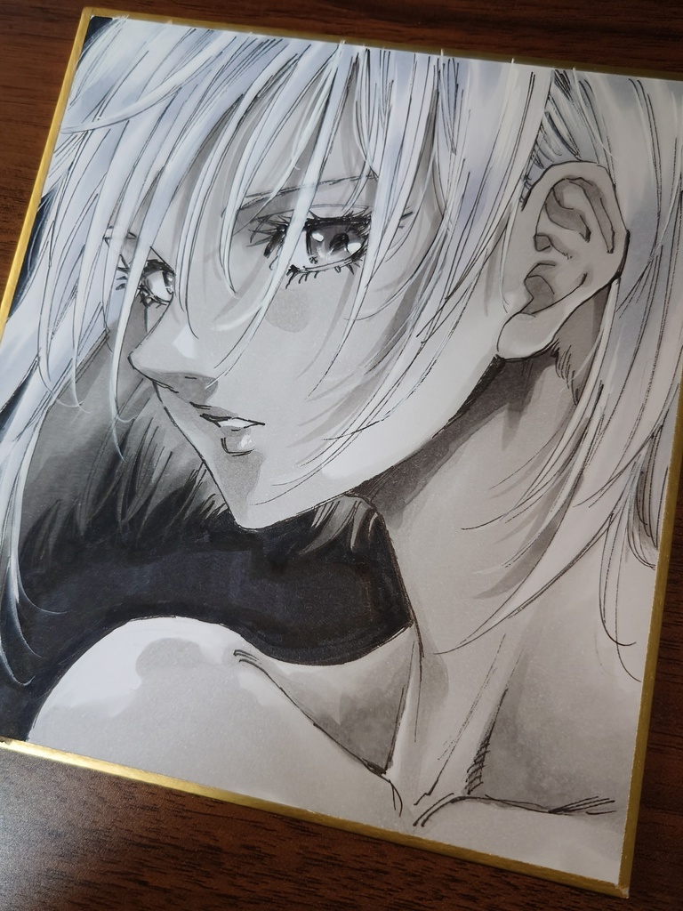 オリジナルイラスト 小色紙