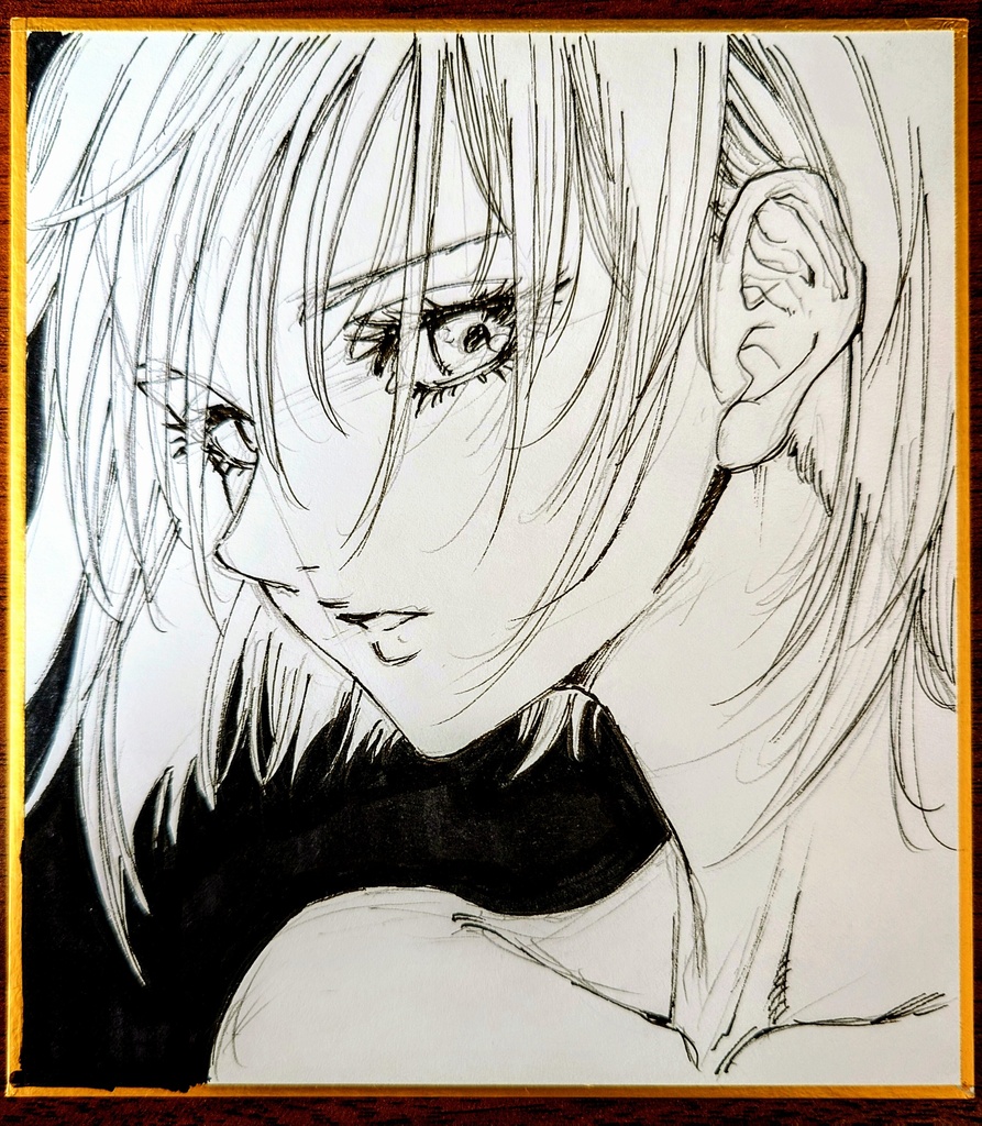 オリジナルイラスト 小色紙