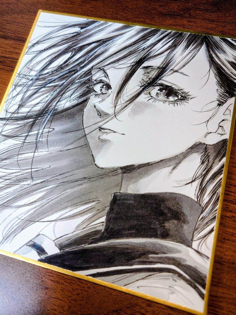 オリジナルイラスト 小色紙