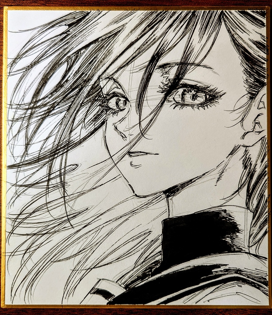 オリジナルイラスト 小色紙