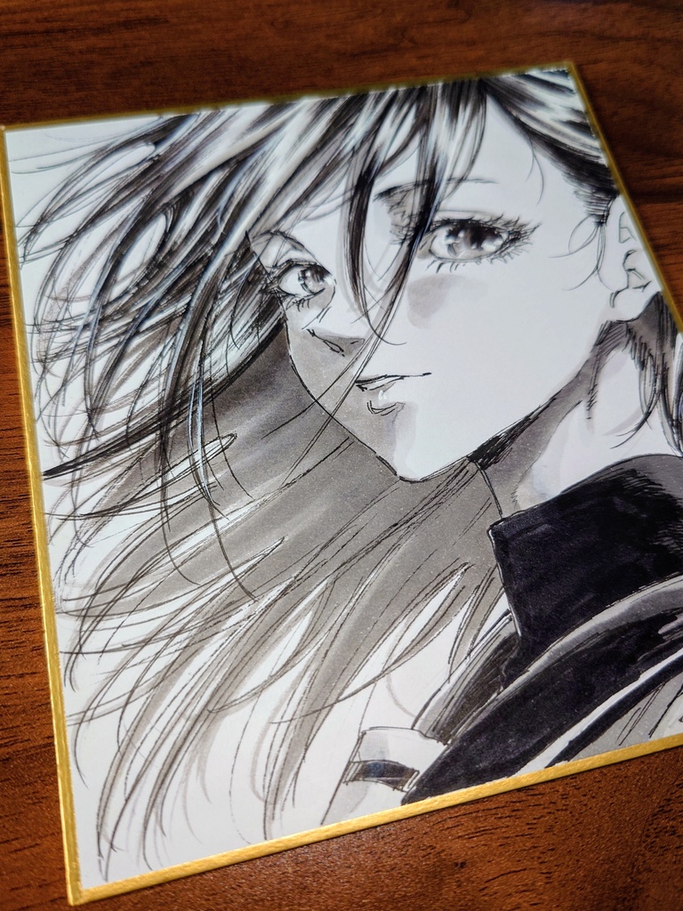 オリジナルイラスト 小色紙
