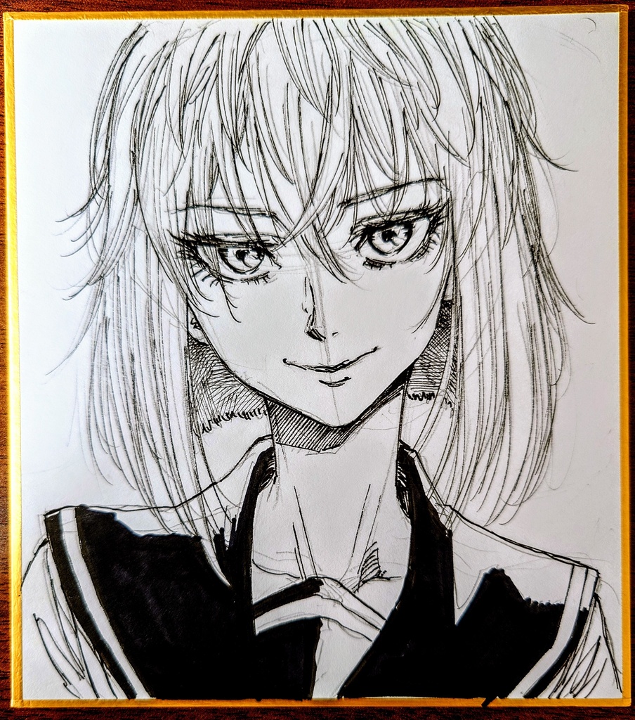 オリジナルイラスト 小色紙