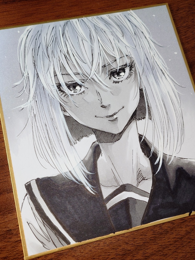 オリジナルイラスト 小色紙