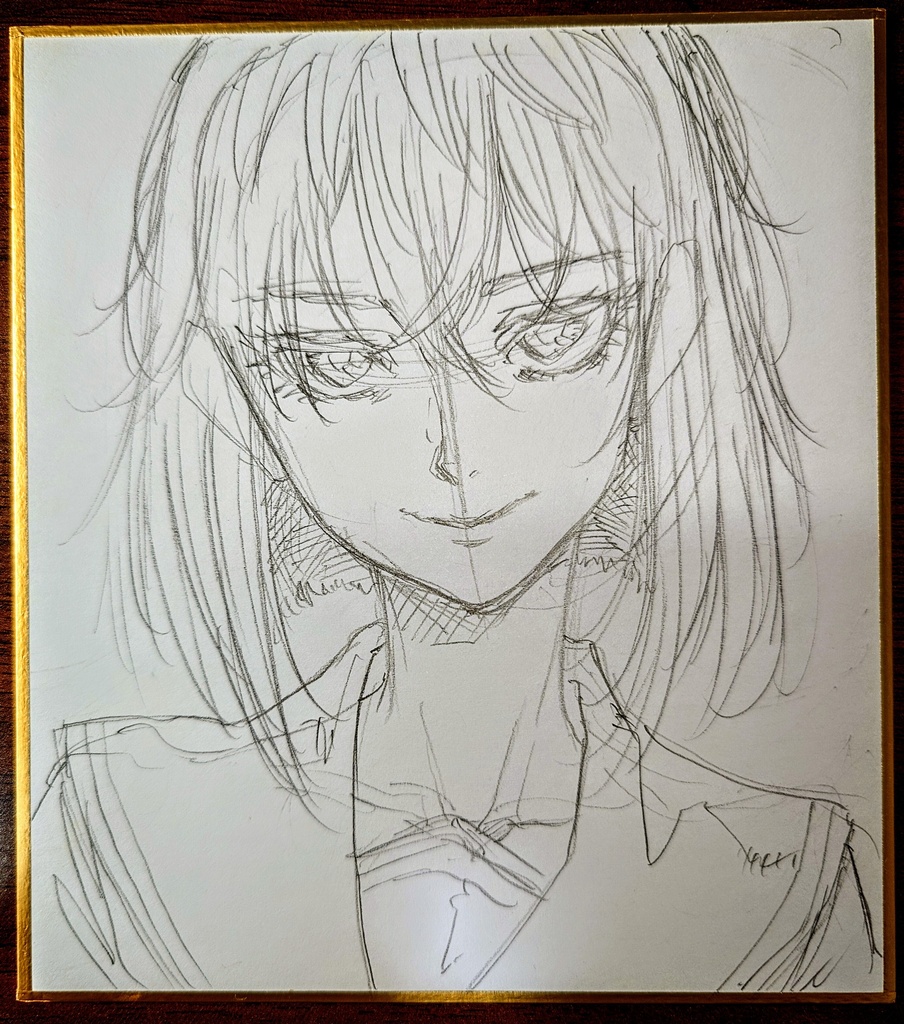オリジナルイラスト 小色紙
