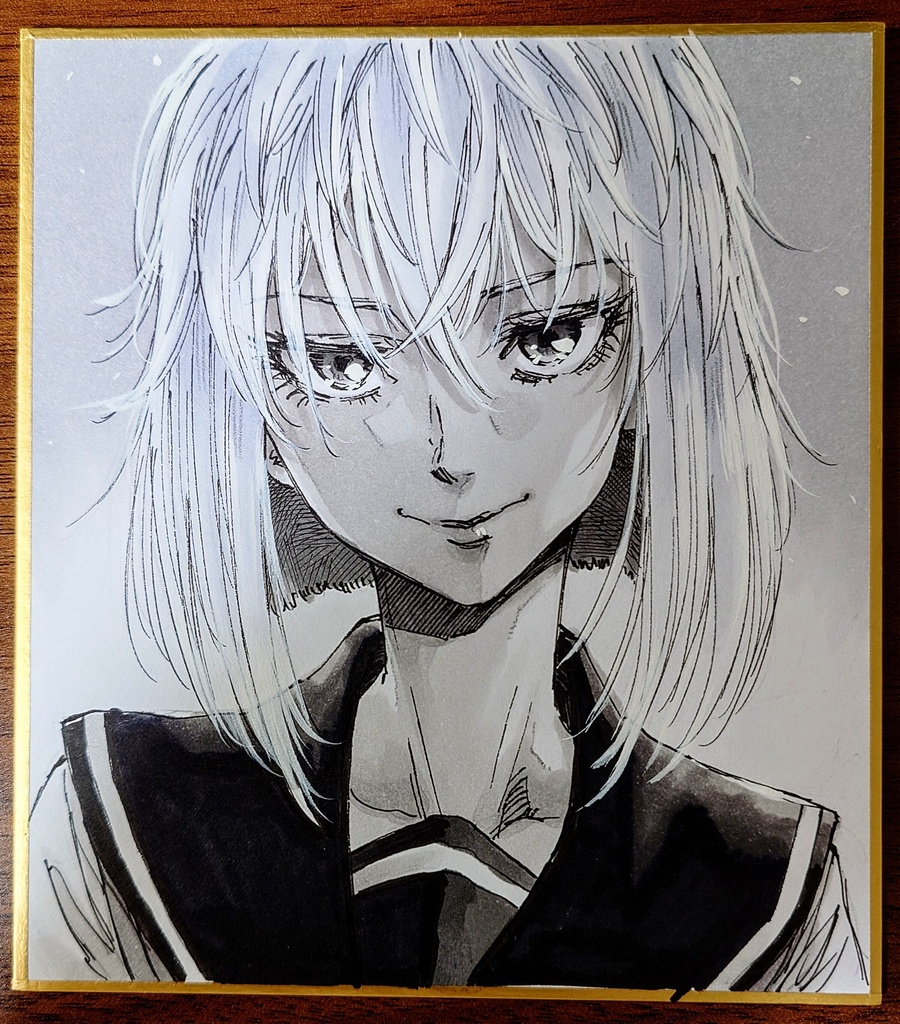 オリジナルイラスト 小色紙