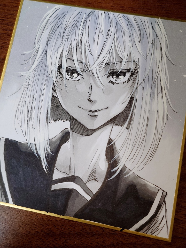 オリジナルイラスト 小色紙
