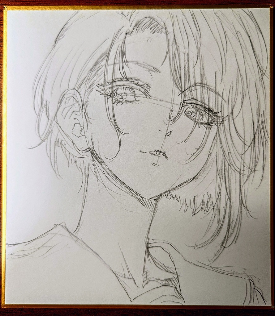 オリジナルイラスト 小色紙(おまけ付き)