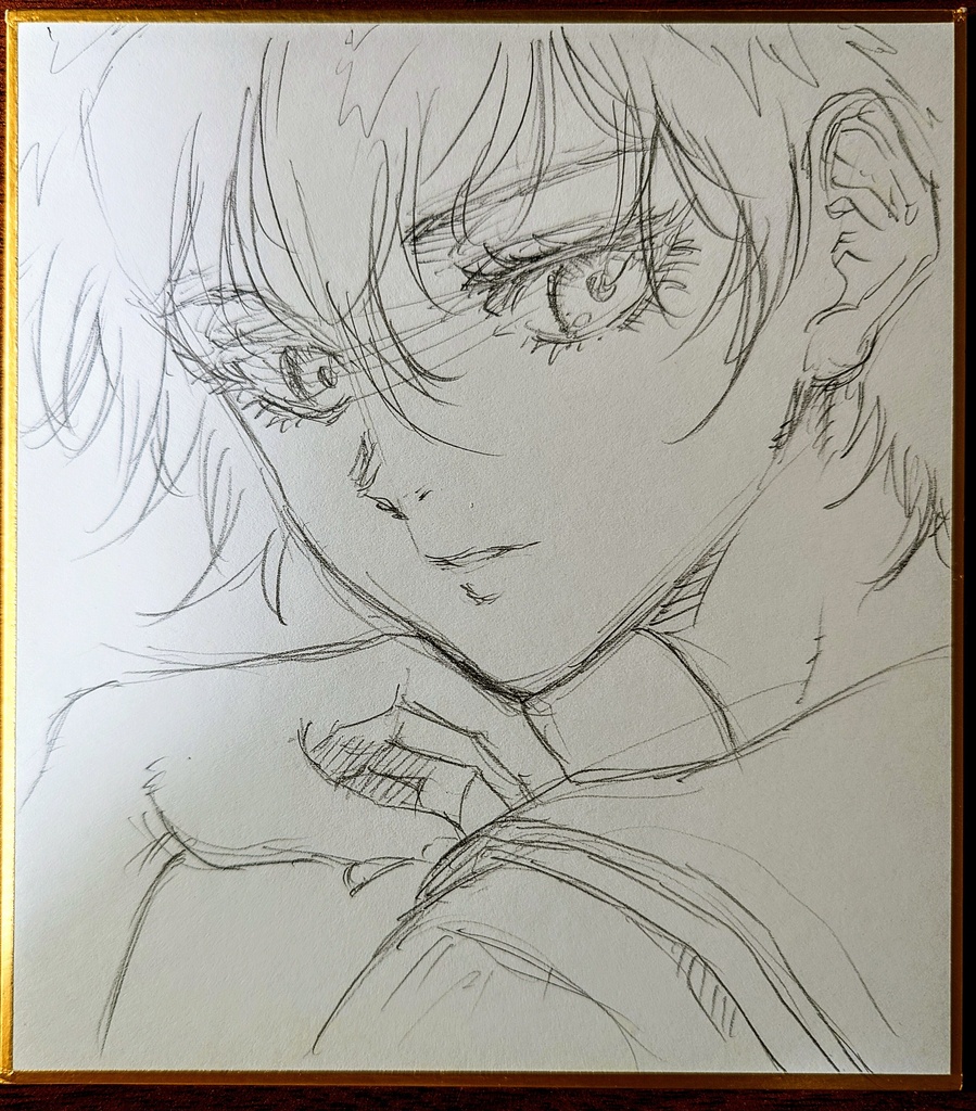 オリジナルイラスト 小色紙