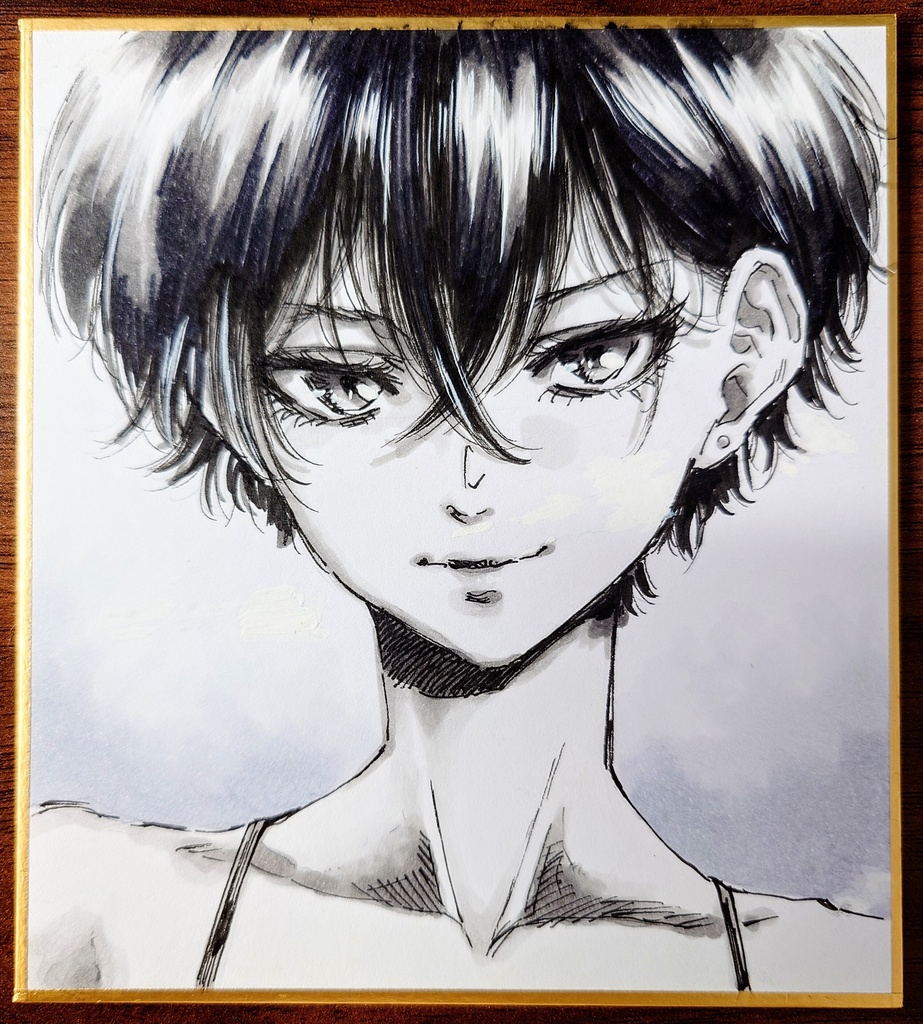 オリジナルイラスト 小色紙