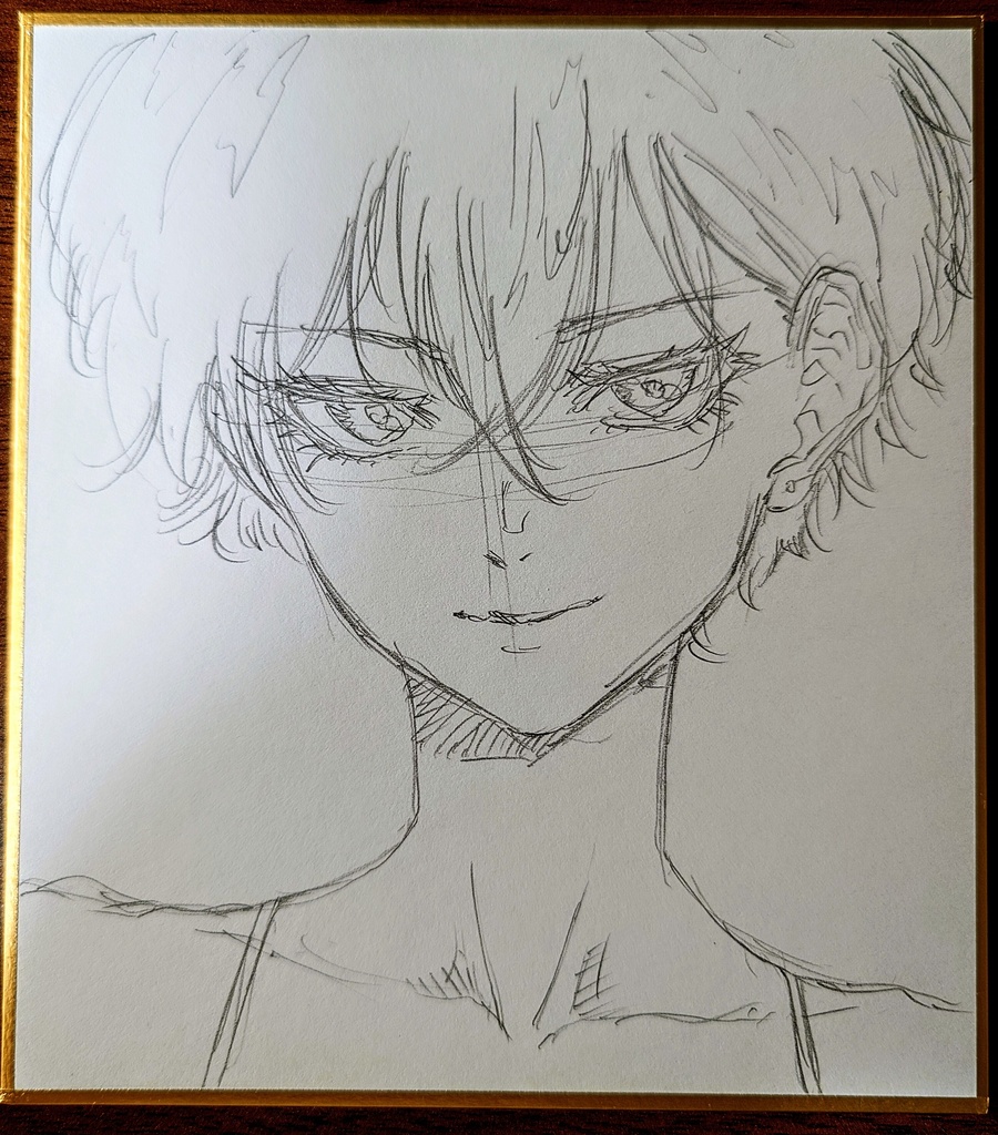オリジナルイラスト 小色紙