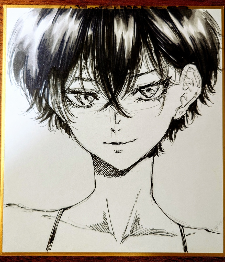 オリジナルイラスト 小色紙