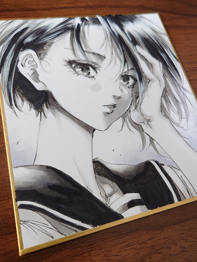 オリジナルイラスト 小色紙