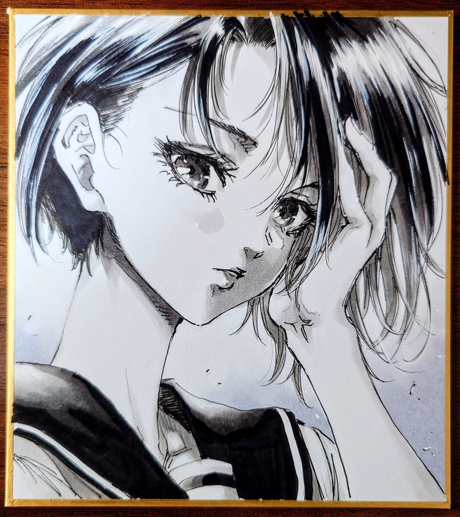 オリジナルイラスト 小色紙
